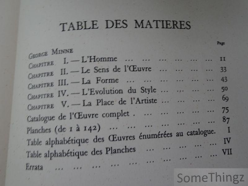 Leo Van Puyvelde. - George Minne. [Numéro 457 de 1000 exemplaires.]