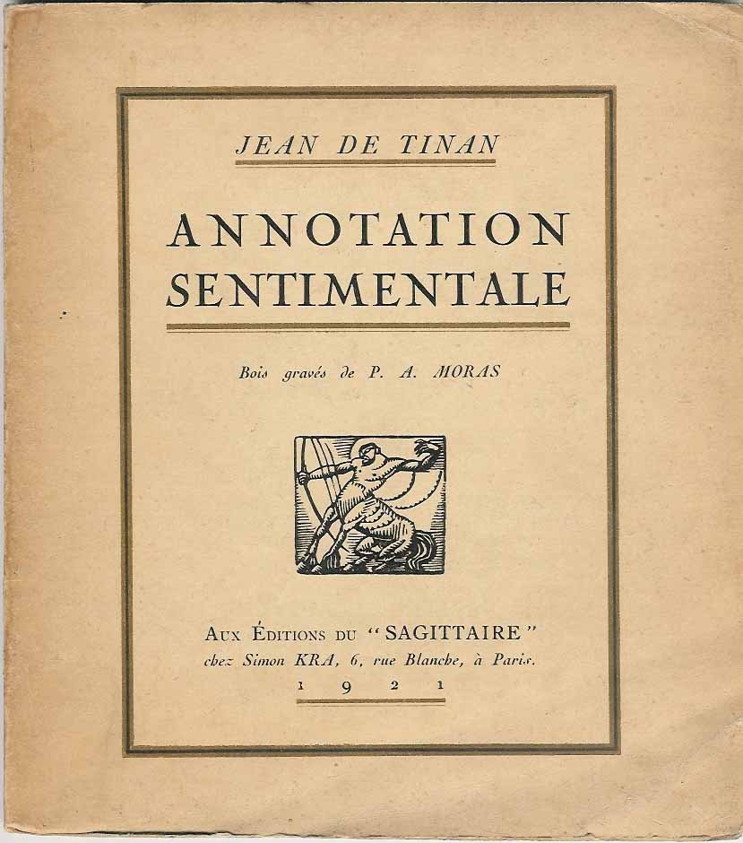 Tinan, Jean de. - Annotation Sentimentale.