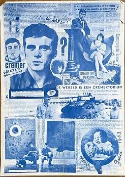 CREMER, Jan - de wereld is een cremertorium. (Grote poster uit 1962).