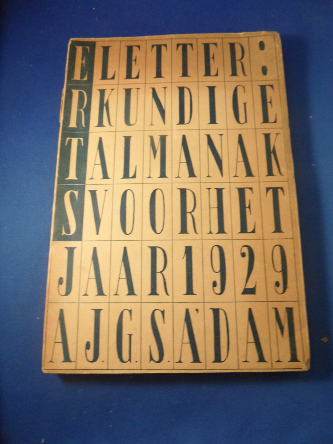 Rietveld, Gerrit (omslag) - Erts 1929. Letterkundige almanak voor het jaar 1929