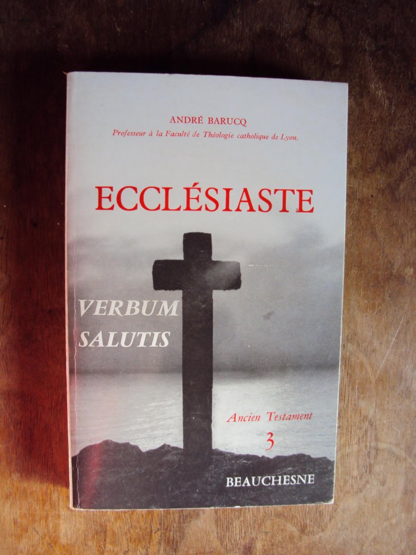 Barucq, André - Ecclésiaste (Verbum Salutis, Ancien Testament 3)