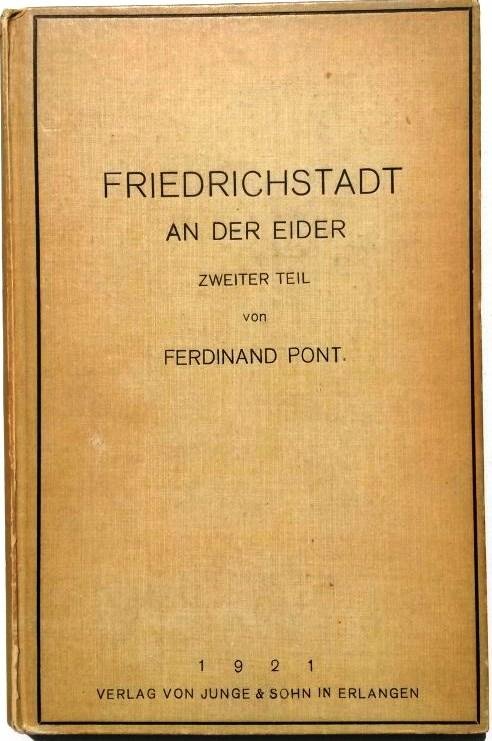 Pont, Ferdinand (+ Jan Hammenecker op ingevoegd kladbriefje aan ds Pont + gedicht) - Friedrichstadt an der Eider / zweiter Teil (gesigneerd + 'v/d schr Jan. 1922')