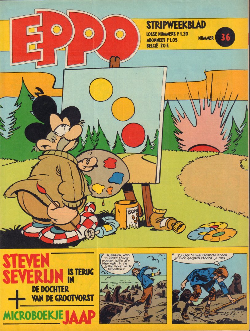 Diverse auteurs - Stripweekblad Eppo / Dutch weekly comic magazine Eppo 1979 nr. 36  met o.a./with a.o. DIVERSE STRIPS / VARIOUS COMICS a.o. STORM/ AGENT 327/STEF ARDOBA/STEVEN SEVERIJN/ROEL DIJKSTRA,  goede staat / good condition