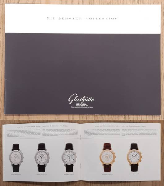 GLASHÜTTE. - Die Senator Kollektion, Uhrenkatalog