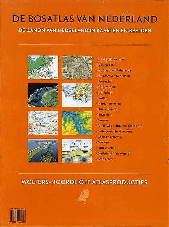 Bosatlas . [ ISBN 9789001122317 ] 3019 - De Bosatlas van Nederland . ( De Bosatlas van Nederland is een monumentaal naslagwerk: 560 pagina's met meer dan 2400 kaarten en beelden! De atlas bevat een enorme hoeveelheid informatie over de meest uiteenlopende onderwerpen. Daarbij vind je meer -