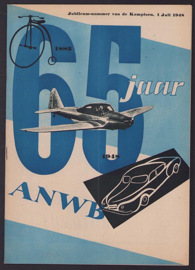 n.n - 65 jaar ANWB. -  Jubileum-nummer van de Kampioen, 1 Juli 1948.