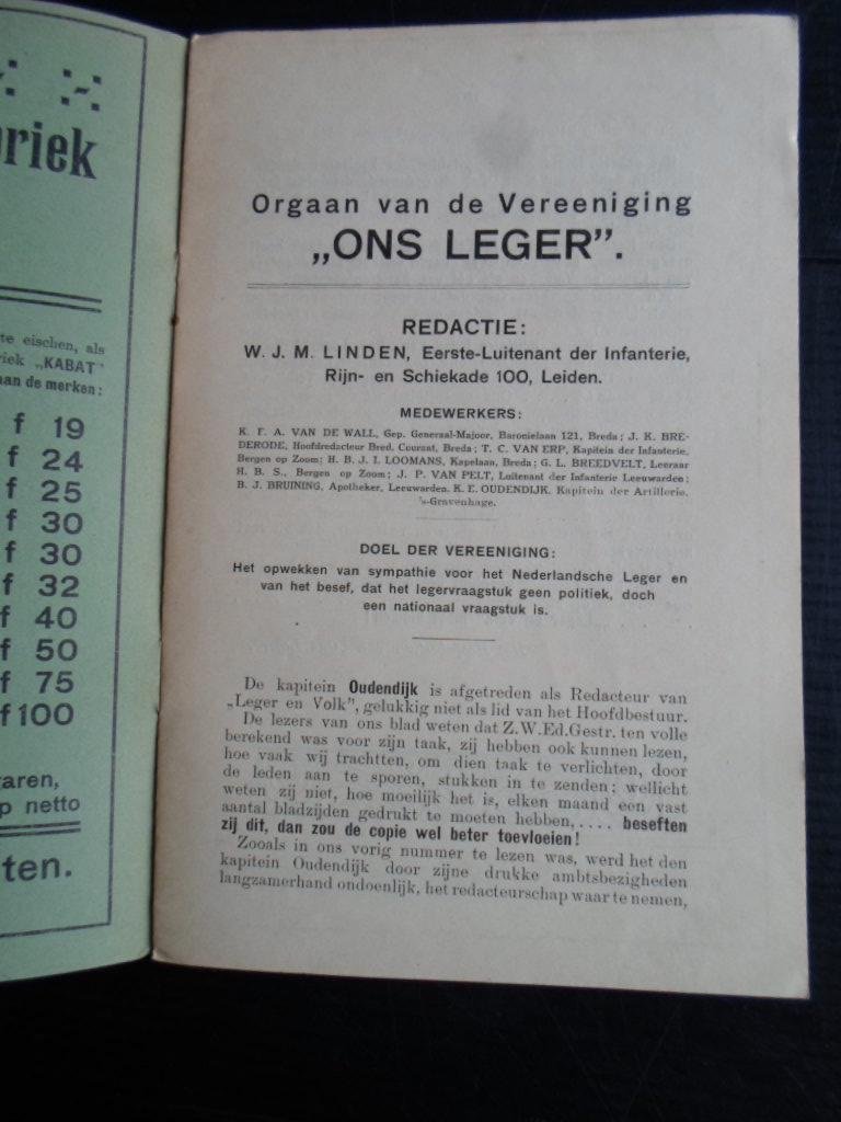  - Leger en volk, Orgaan Vereeniging Ons Leger