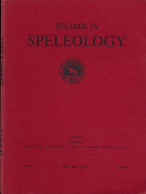  - Studies in Speleology.