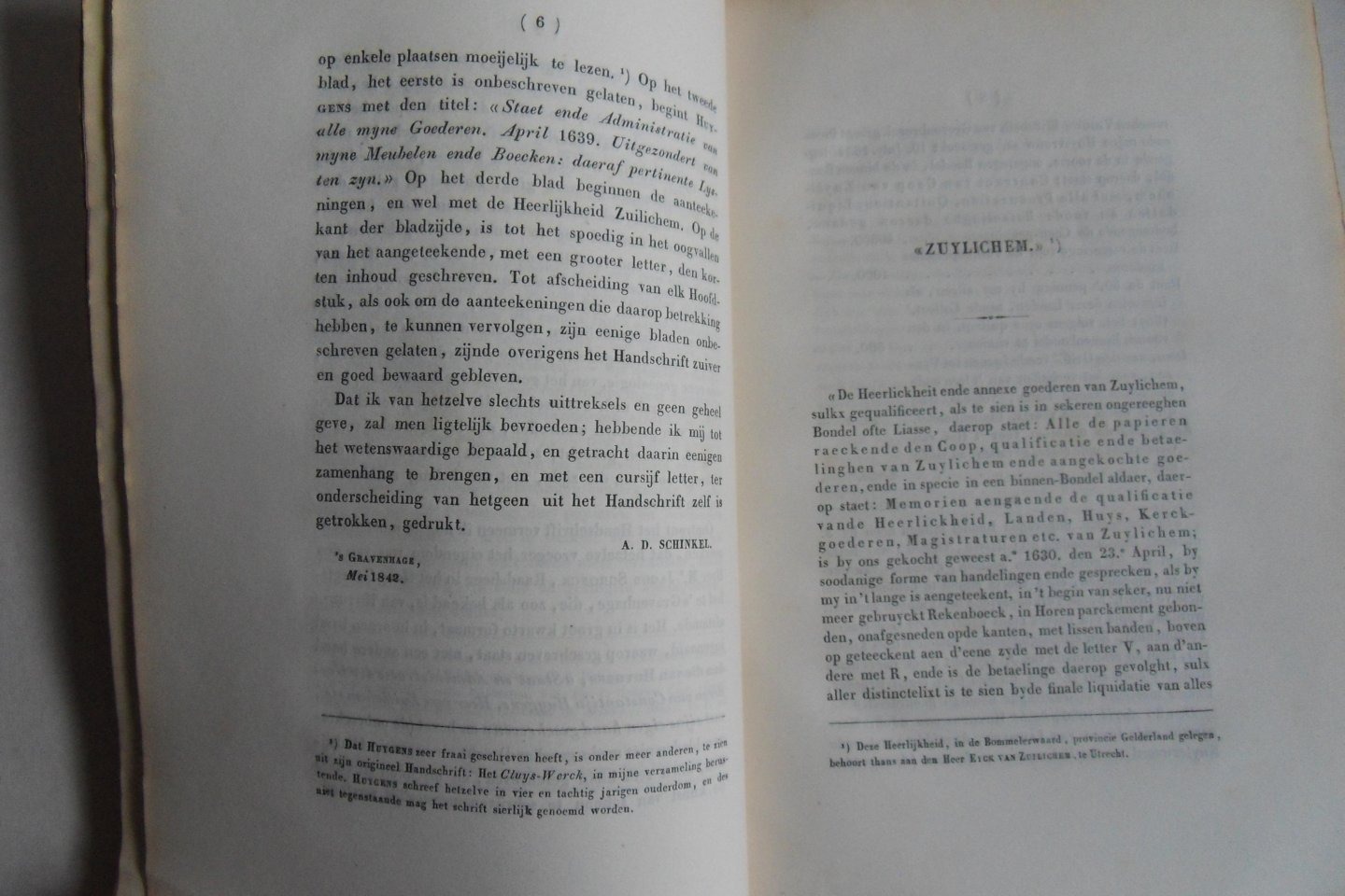 Schinkel, A.D. - Bijdrage tot Kennis van het Karakter van Constantijn Huygens ontleend uit Aanteekeningen wegens het Beheer zijner Goederen.