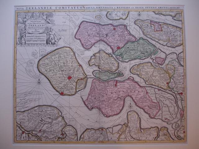Zeeland. - Zeelandia Comitatus. Nieuwe kaart van het Graafschap Zeeland opgemaakt uit de beste kaarten en van misslagen gezuiverd door R. en J. Ottens.