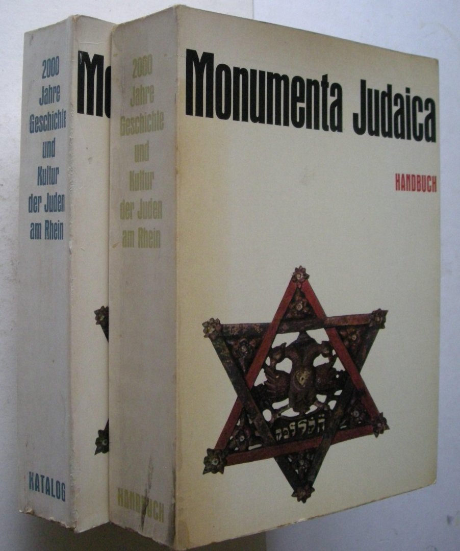 div. - Monumenta Judaica. 2000 Jahre Geschichte und Kultur der Juden am Rhein.z. 1. Handbuch + 2.Katalog