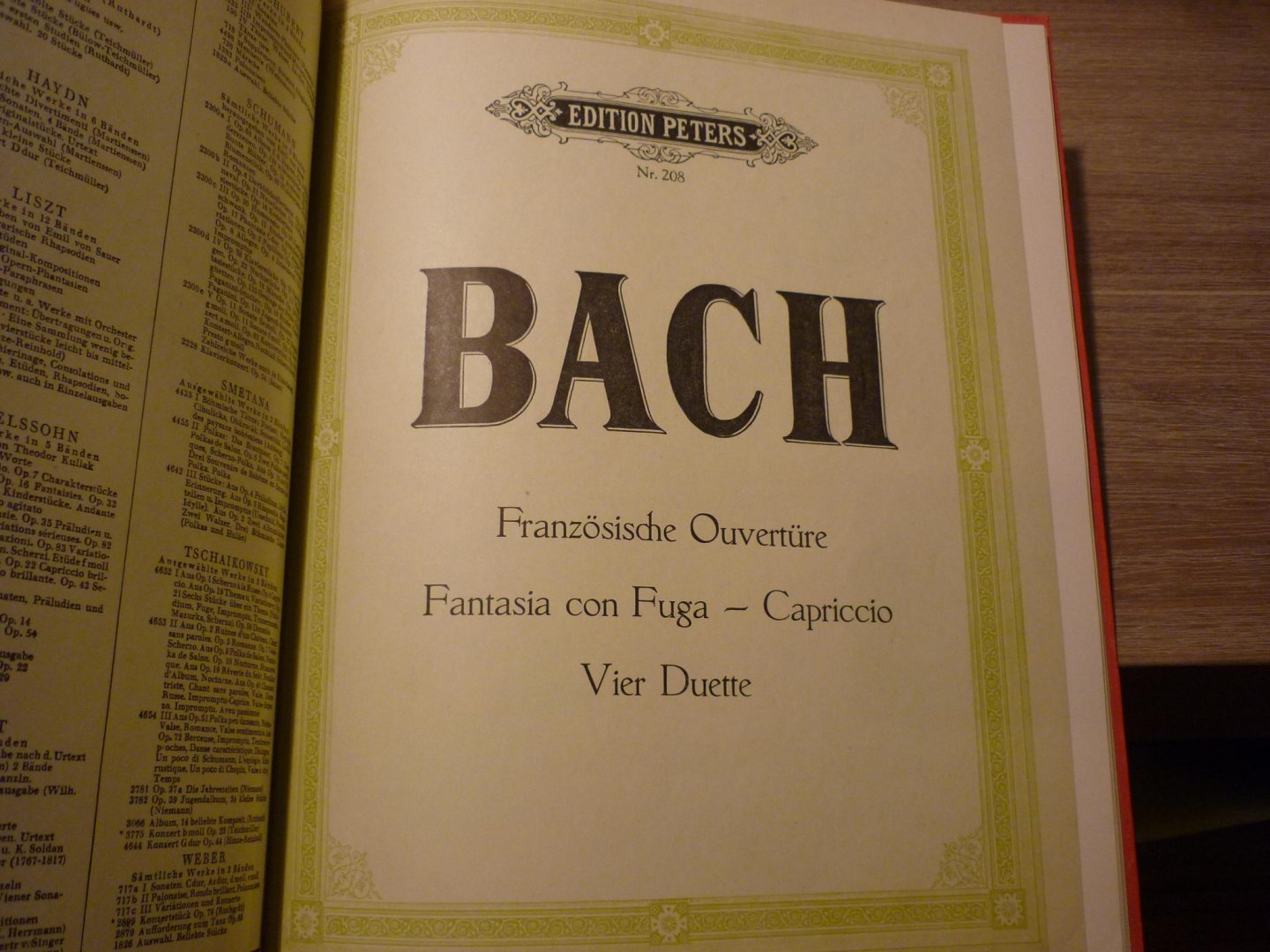 Bach; J. S. (1685-1750) - Italienisches Konzert / Fantasia / Präludium  //  Französische Ouvertüre, Fantasia con fuga, Capriccio, 4 Duette  //  , Aria variata; Toccata; Ouverture  //