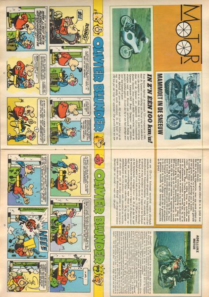 Diverse  tekenaars - PEP 1967 nr. 14, stripweekblad, 8 april met o.a. DIVERSE STRIPS (ROODBAARD/BEN BOLT/TOENGA/DAN COOPER/ASTERIX/RIK RINGERS/LUCKY LUKE)/TOENGA(COVER TEKENING)/ MOTOREN (1 p.), goede staat