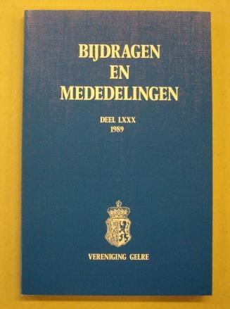 VERENIGING GELRE. - Bijdragen en mededelingen Deel LXXX, 1989. Vereniging Gelre.