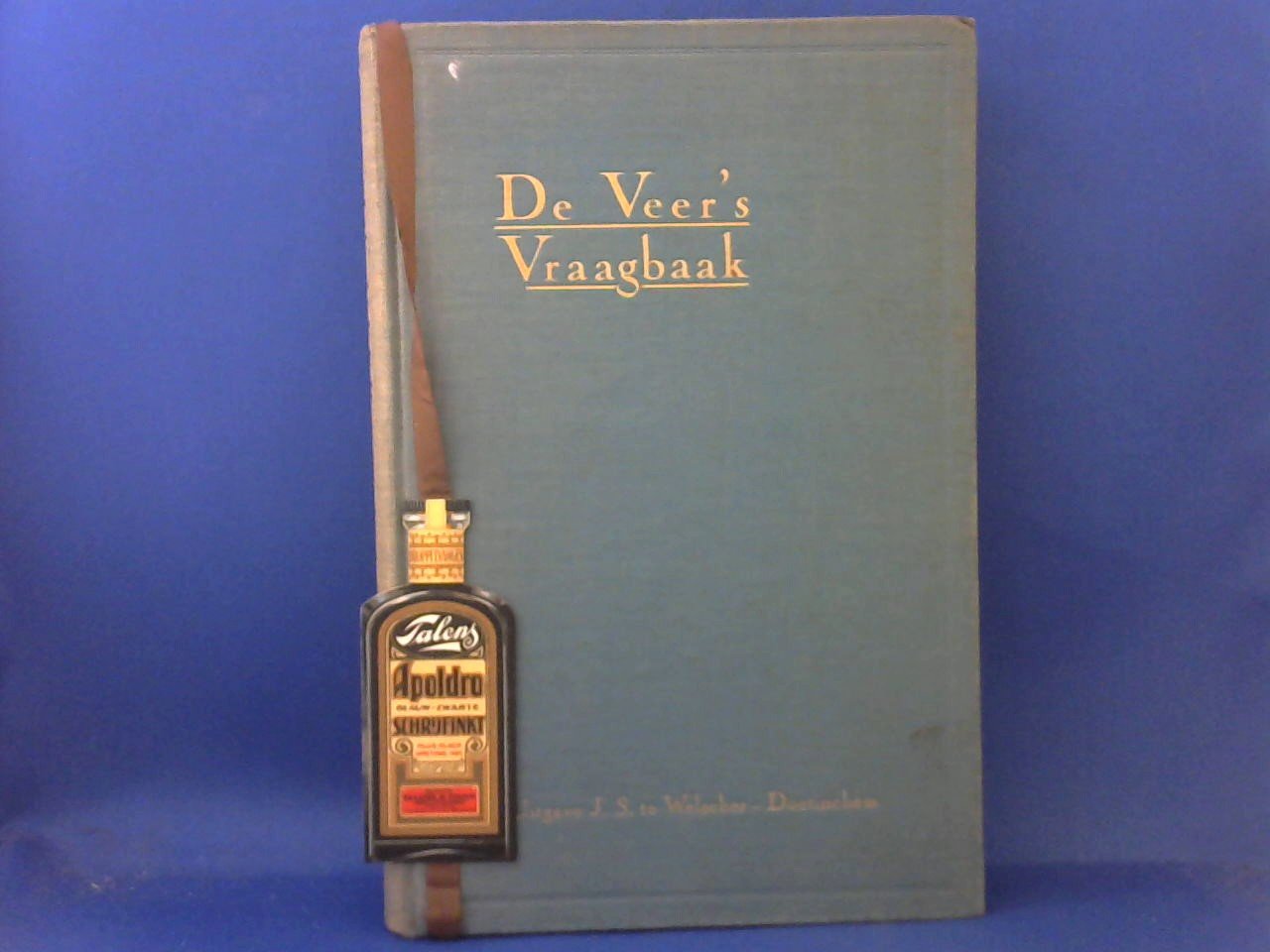 Veer, B.W. de (samenst.) - De Veer's vraagbaak. Adres- en Merkenlijst voor den Boek- en Kantoorhandel