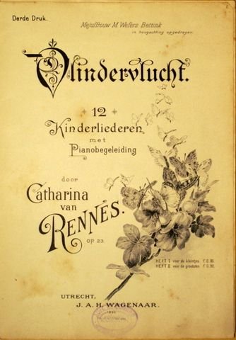 Rennes, Catharina van: - Vlindervlucht. 12 kinderliederen met pianobegeleiding. Op. 23. Heft II voor de grootsten. 24e druk