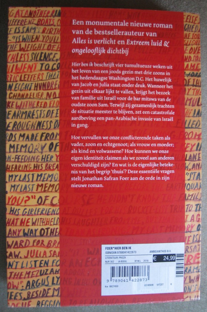 Foer, Jonathan Safran - Hier ben ik