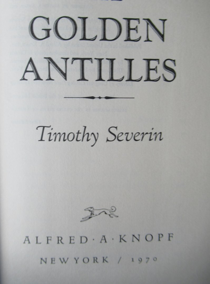 Severin, Timothy - The golden Antilles
