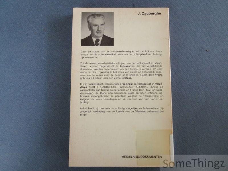Cauberghe, J. - Vroomheid en volksgeloof in Vlaanderen, Folkloristisch calendarium