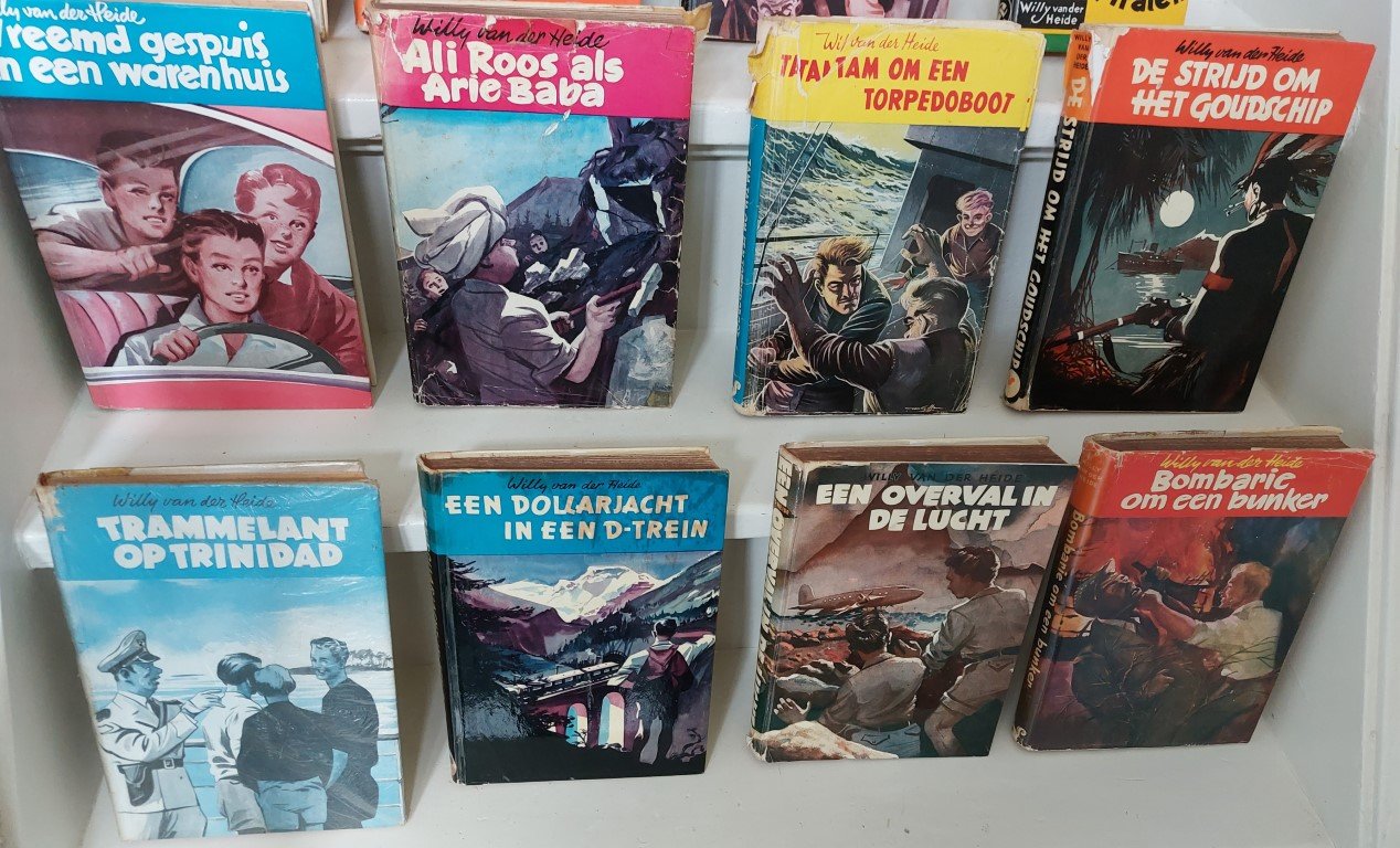 Heide, Willy Van Der - De strijd om het goudschip hardcover met stofomslag (voorzien van boeklon) Bob Evers-serie  no. 6