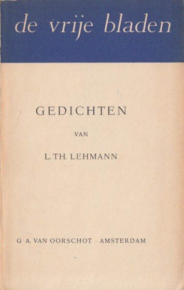 Lehmann, L.Th. - Gedichten.