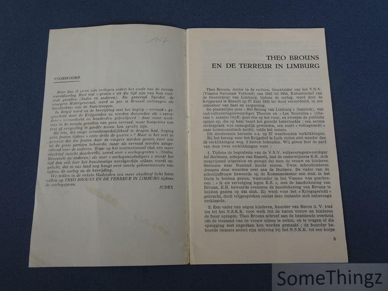 Dillen, Karel. - Theo Brouns en de terreur in Limburg.