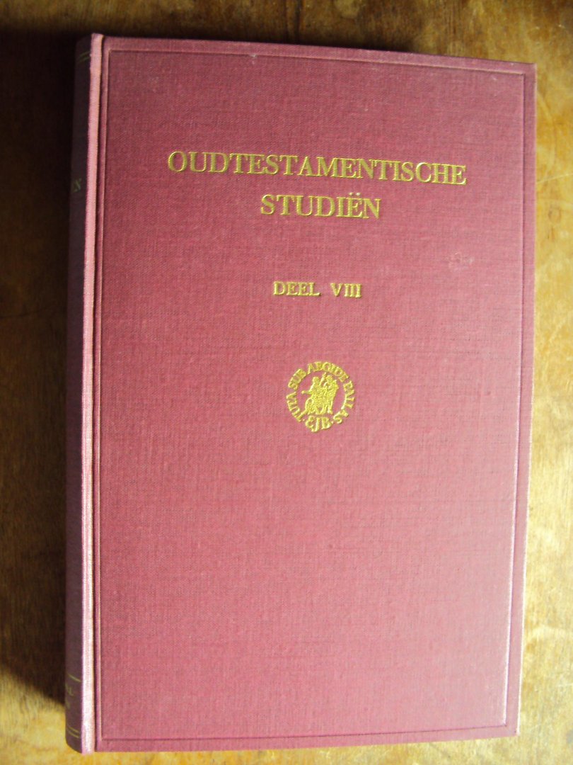 Boer, P.A.H. de (red.) - Oudtestamentische Studiën, deel VIII
