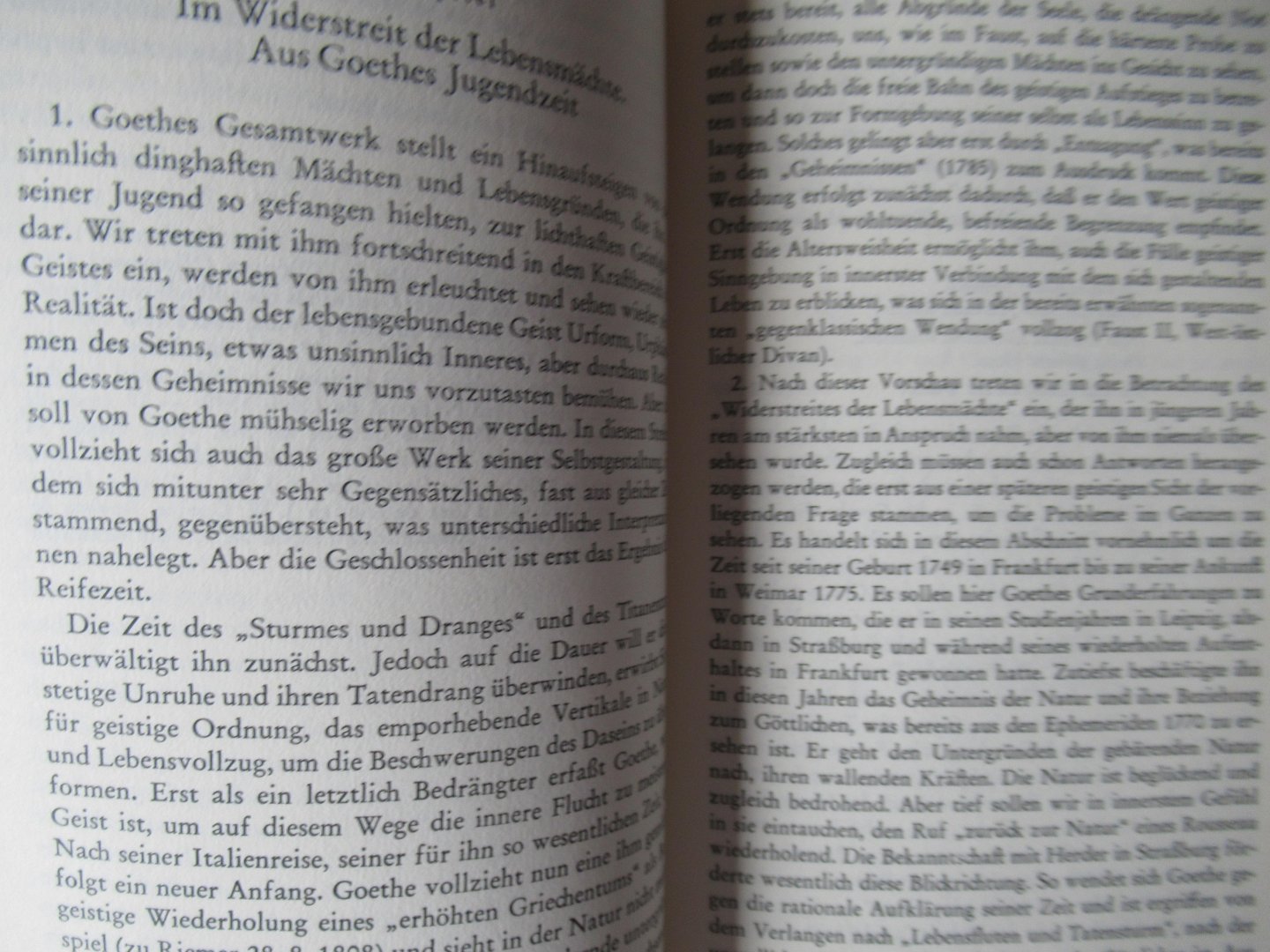 Rintelen, Fritz Joachim von - Johann Wolfgang von Goethe. Sinnerfahrung und Daseinsdeutung