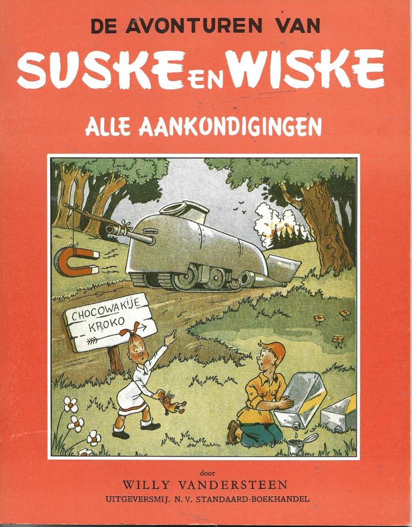 Willy Vandersteen - Suske en Wiske. Alle aankondigingen