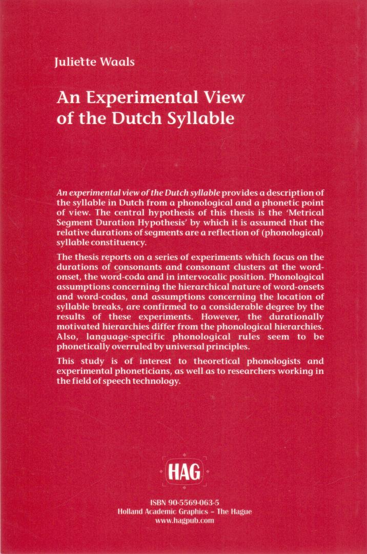Waals, J. (ds1379) - An experimental view of the Dutch syllable