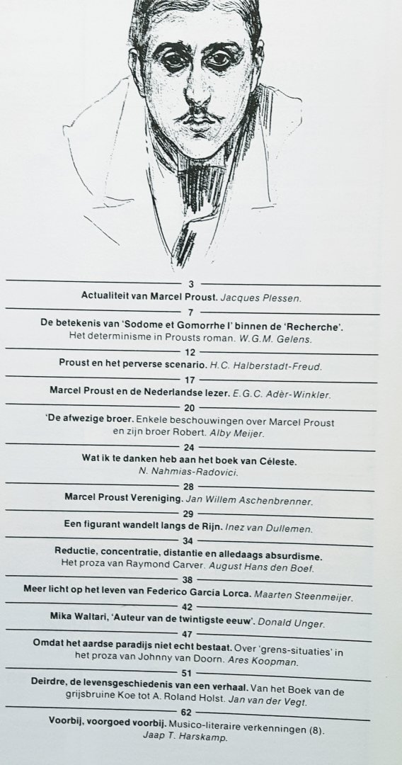 Redactie - Bzzlletin Jaargang 1985- 1986 nummer 133 Marcel Proust
