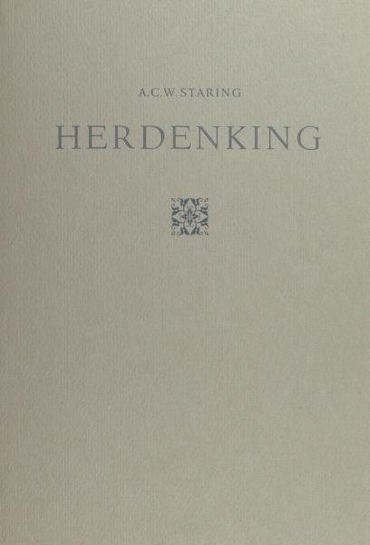 Staring, A.C.W. - Herdenking.