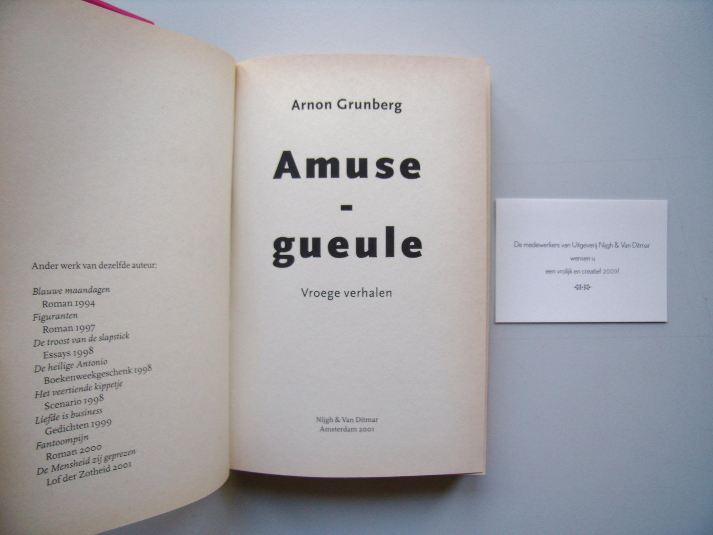 Grunberg, Arnon - Amuse-gueule / Vroege verhalen