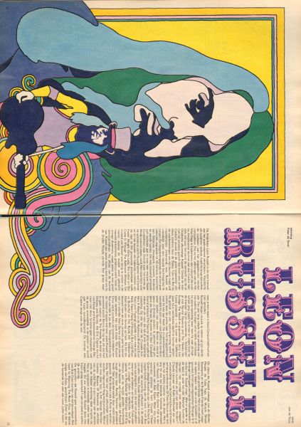Diverse tekenaars - PEP 1971 nr. 46, stripweekblad, 6/12 november 1971 met o.a. DIVERSE STRIPS (ASTERIX/MANGAS COLORADES/MICK TANGY/RIK RINGERS/LUCKY LUKE)/LEON RUSSELL (2 p. TEKENING PETER DE SMET)/EPI DROST (FC TWENTE , 1,5 p..)/DE GENERAAL (COVER TEKENING) , goede