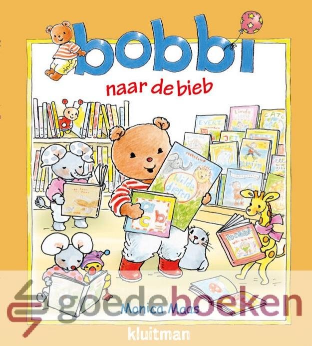 Maas, Monica - Bobbi naar de bieb *nieuw* --- Een vrolijk boek voor peuters
