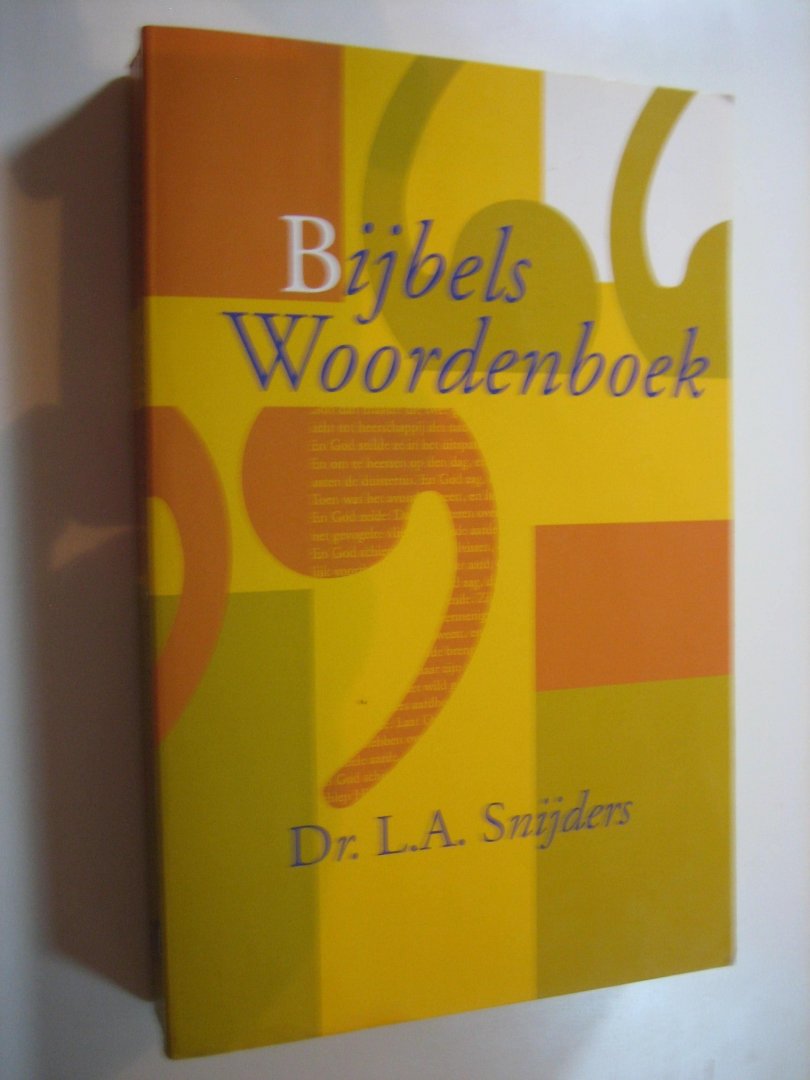 L.A. Snijders - Bijbels woordenboek