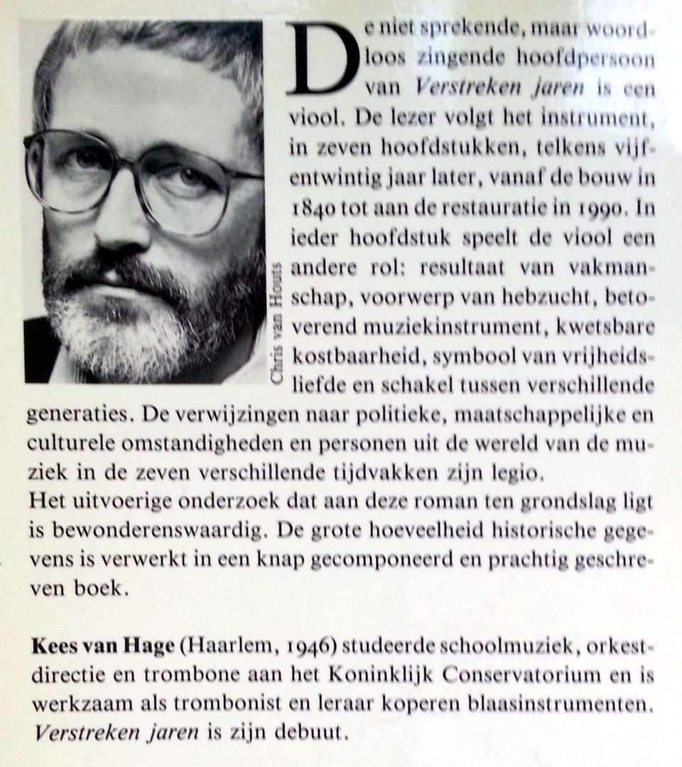 Hage, Kees van - Verstreken jaren