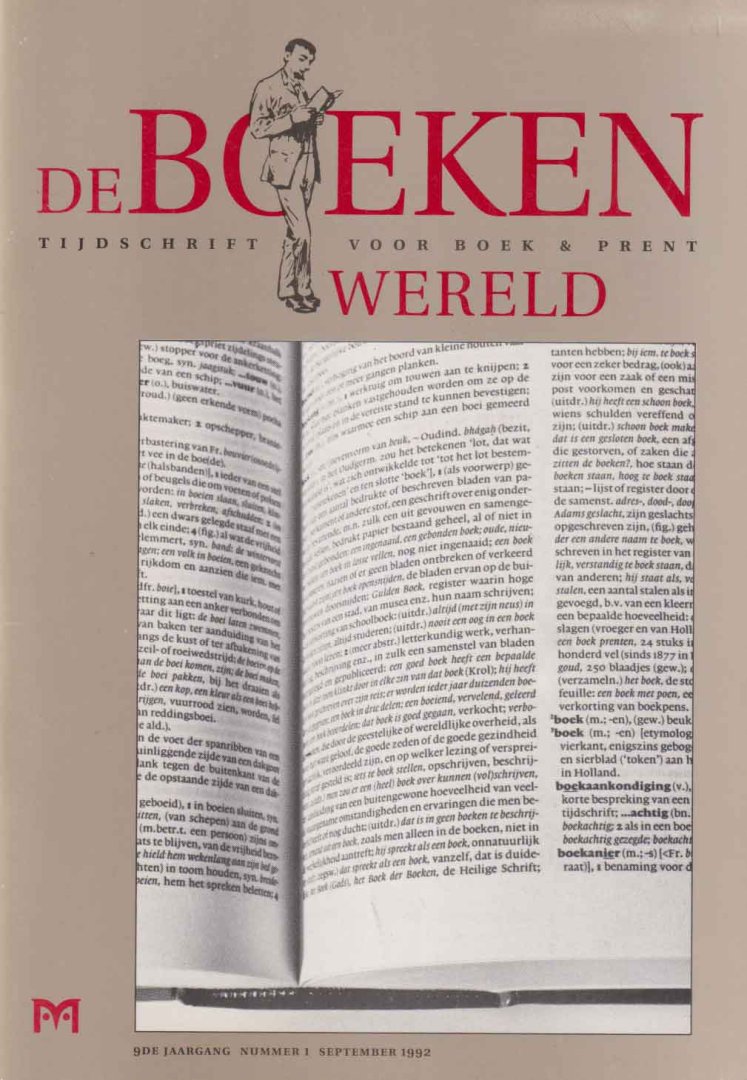  - De Boekenwereld. Tijdschrift voor boek & prent. Jaargang 9 nrs: 1 t/m 5