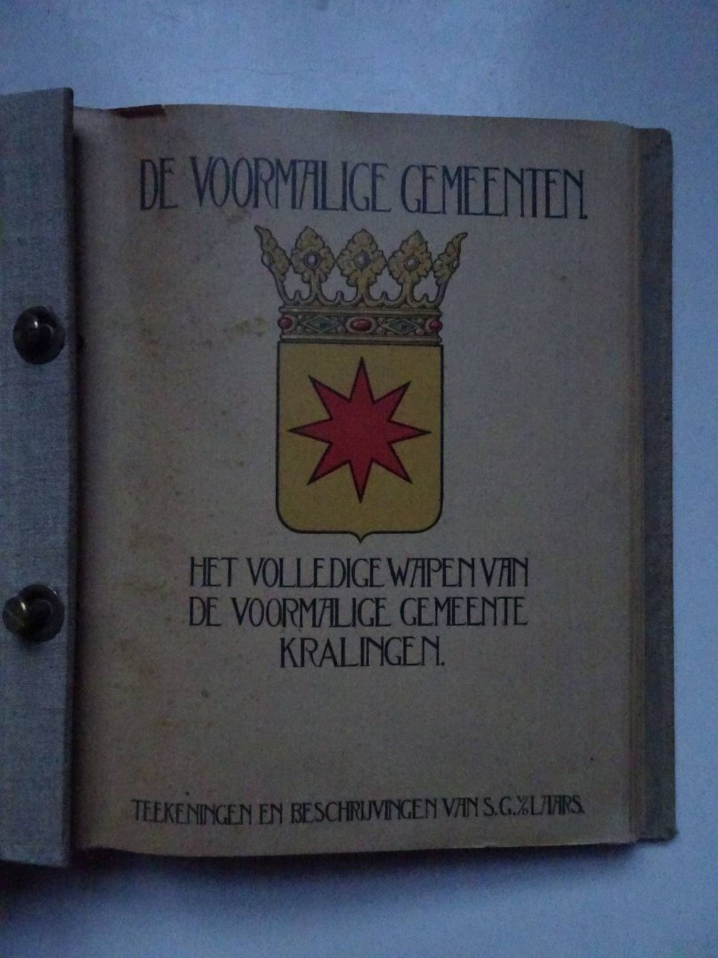 Laars, S.G. van der. - Nederlandsche heraldiek. Album II: Voormalige gemeenten, heerlijkheden, waterschappen en historische geslachten.