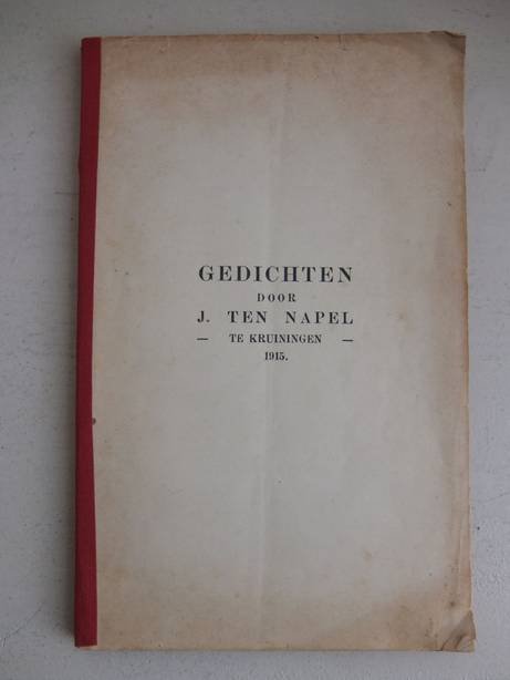 Napel, J. ten. - Gedichten.