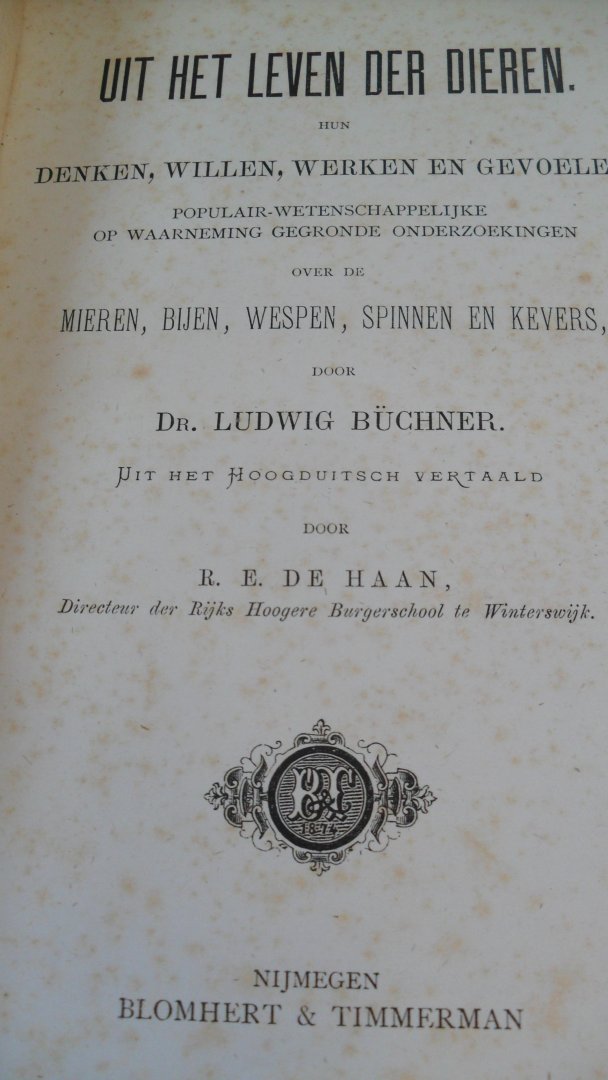 Buchner Dr.Ludwig - Uit het leven der dieren