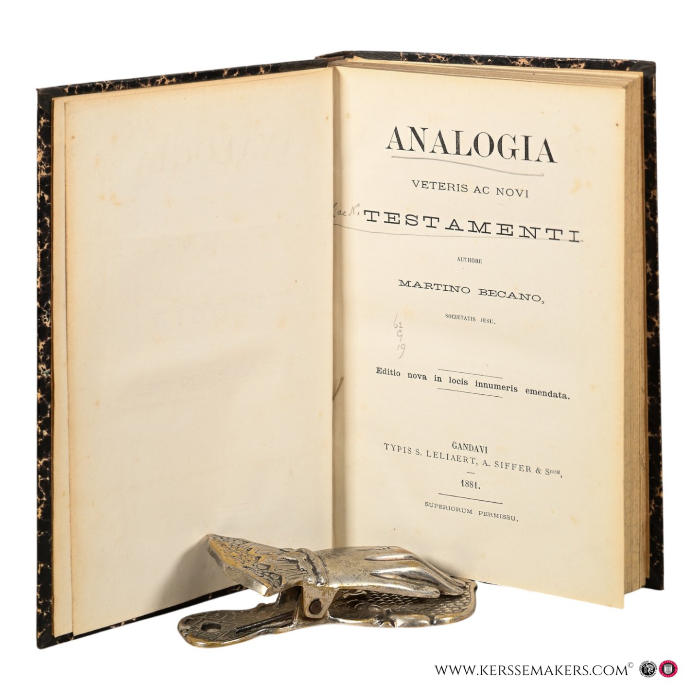 Becano, Martino. - Analogia Veteris ac Novi Testamenti.