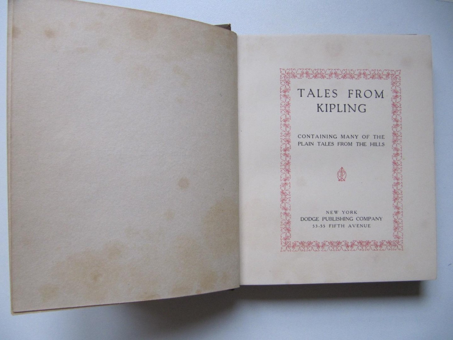  - Tales From Kipling - containing many of the plain tales from the hills