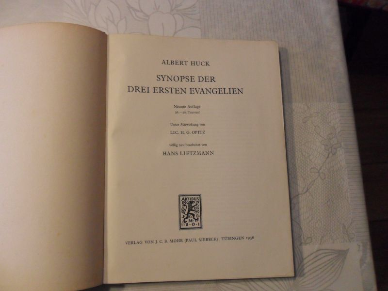 Lietsmann - Huck - Synopse der drei ersten Evangelien
