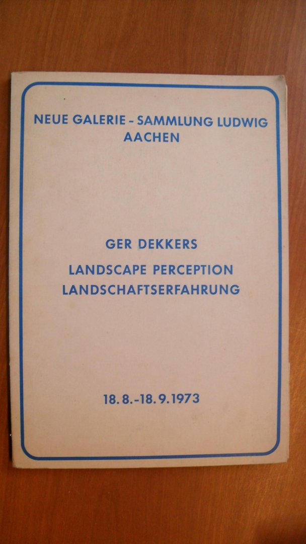 Dekkers Ger - Landscape Perception