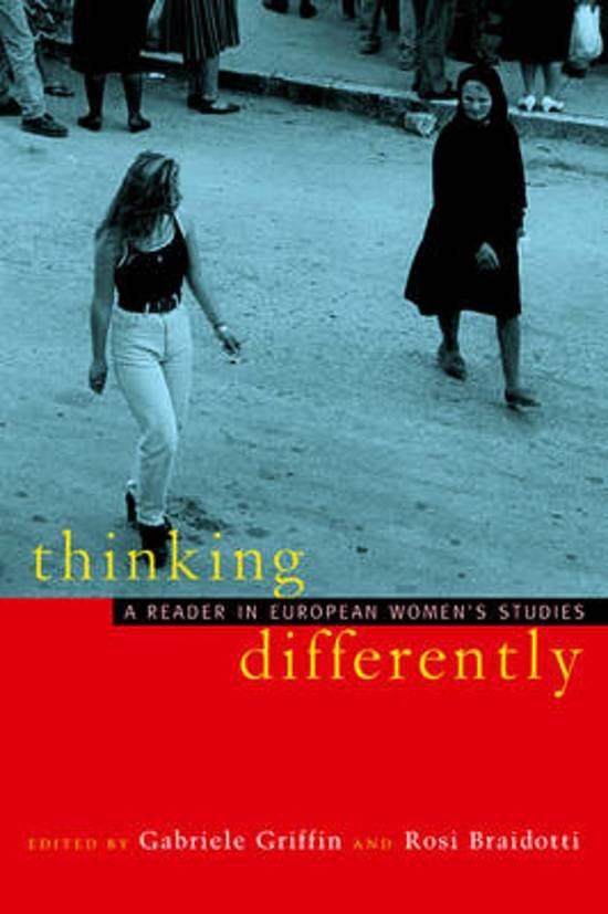 Griffin, Gabriele, Braidotti, Rosi (Editors) - Thinking differently - A reader in European Women's studies
