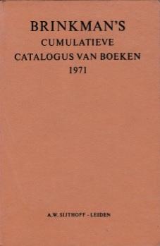  - Brinkman's cumulatieve catalogus van boeken 1971