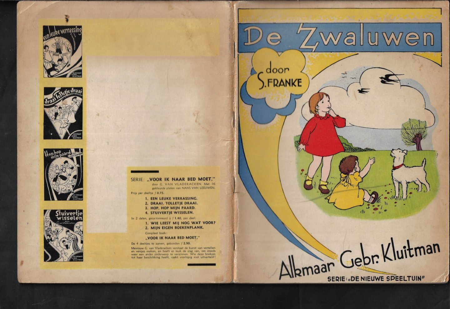 Franke S - De Zwaluwen illustraties van Greta Bosch van Drakenstein Serie : De Nieuwe Speeltuin nr.III.
