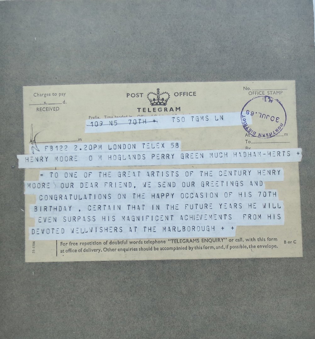 Moore, Henry; Marlborough Fine Art Ltd. - Henry Moore