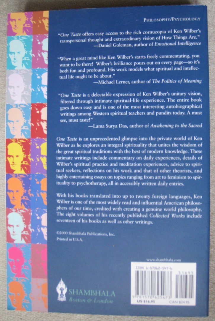 Wilber, Ken - One Taste  -  Daily Reflections on Integral Spirituality